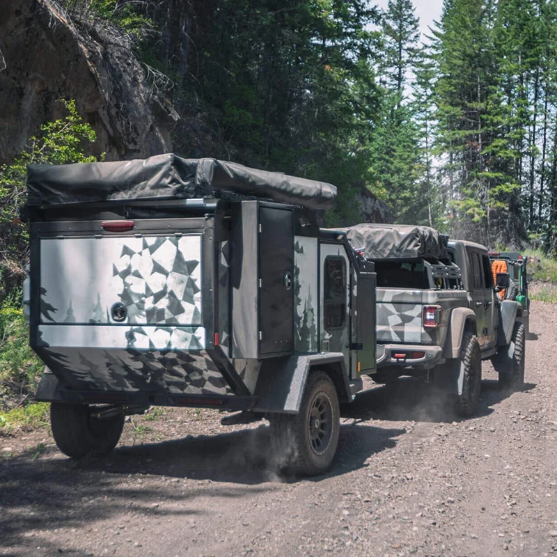 Ecocampor 4x4 Expedition Camper Trailer Camping  Travel s with Top Roof Tent and Kitchen for sale