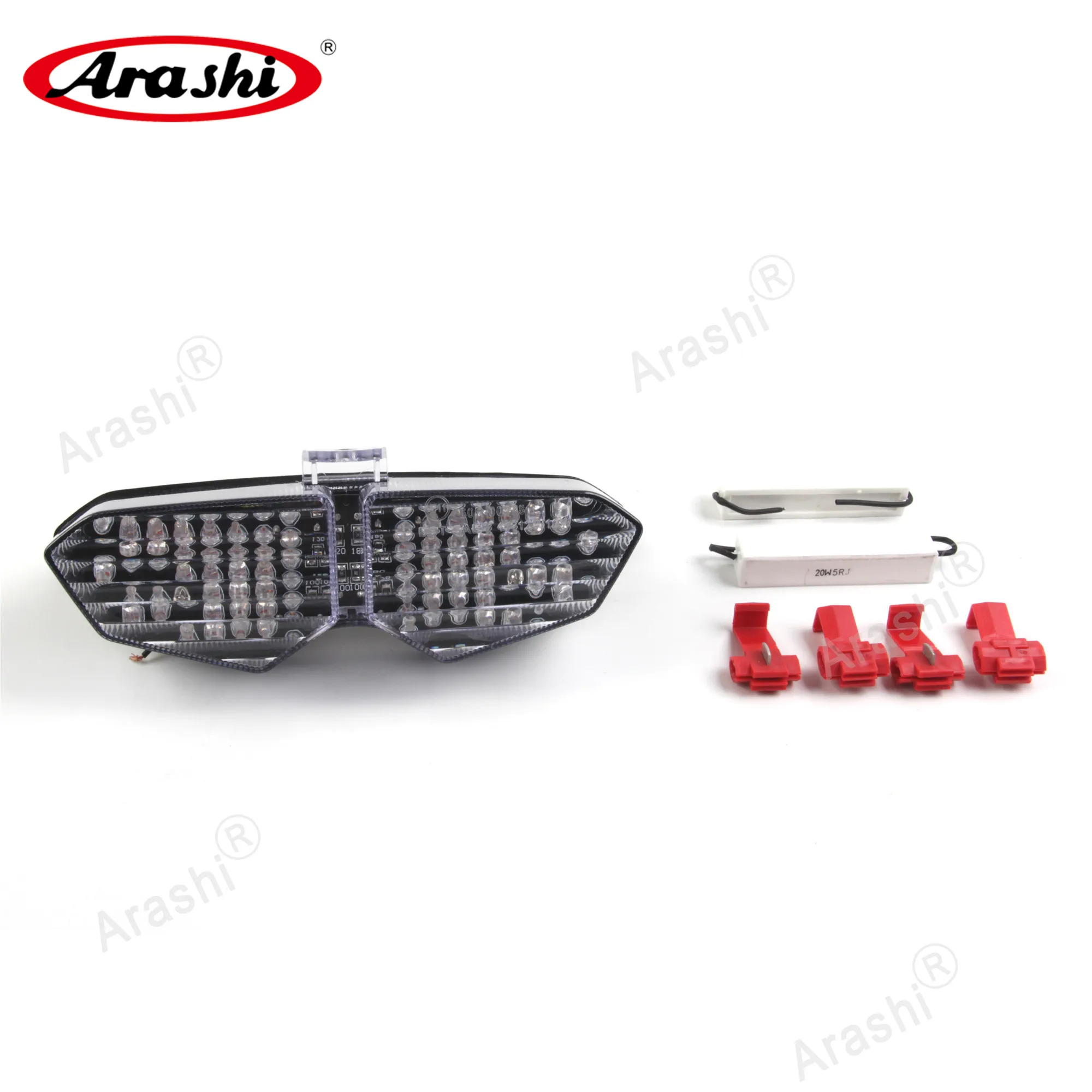 

Arashi Rear Stop Taillight Brake Tail Light For YAMAHA YZFR6 YZF-R6 2003 2004 2005 Integrated LED Turn Signals YZF R6S 2006-2009