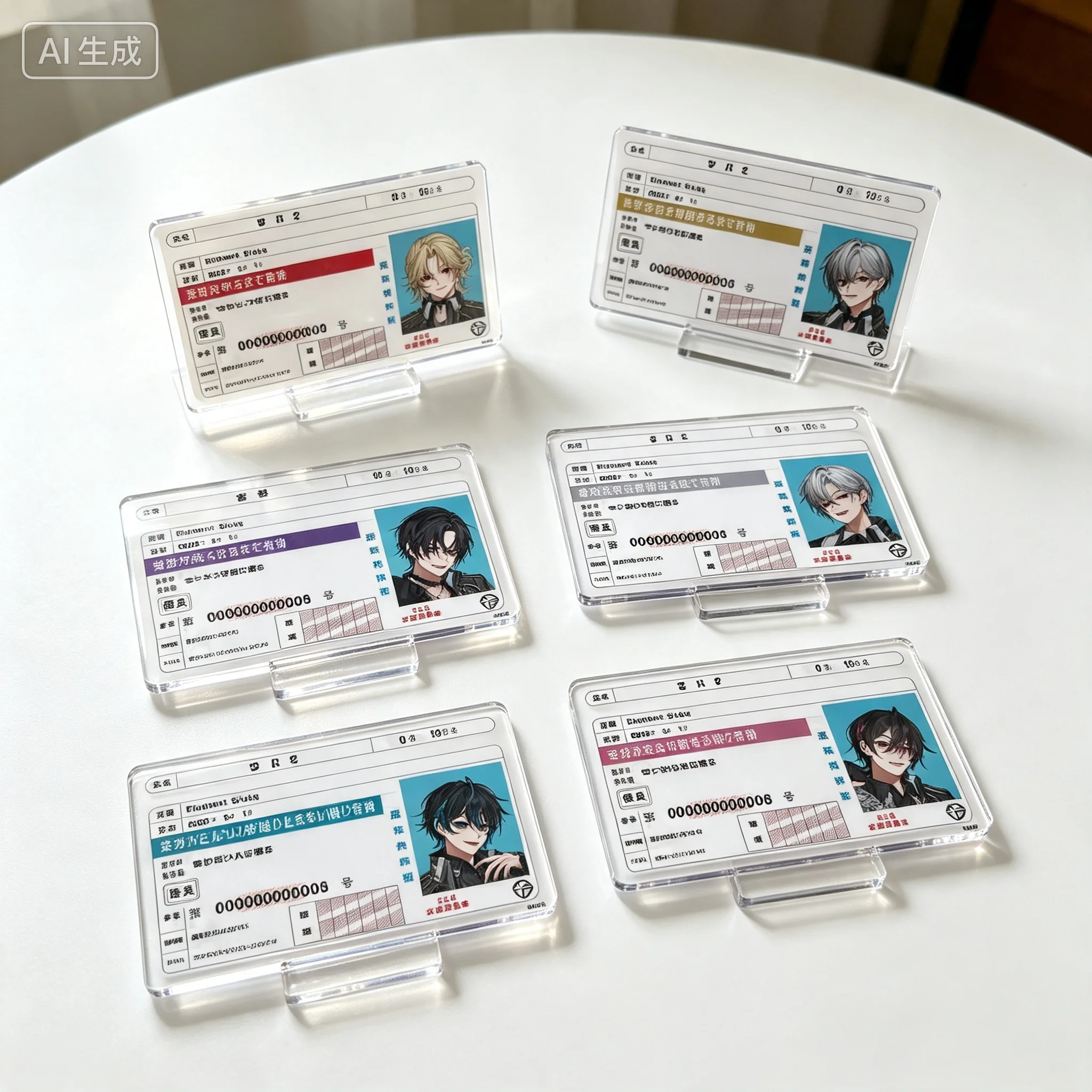 Anime Element Sicks One-year Anniversary Haruki Take Neiro Driver's License Wind Acrylic Stand Model Plate Keychains Desk Decor