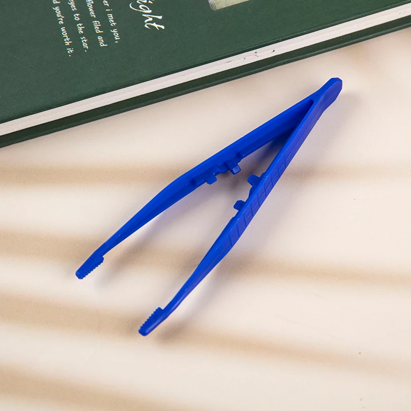 10pcs Plastic Tweezers Medical Beads Small Disposable Tweezers Tools Forceps Wholesale 11cm*2.3cm