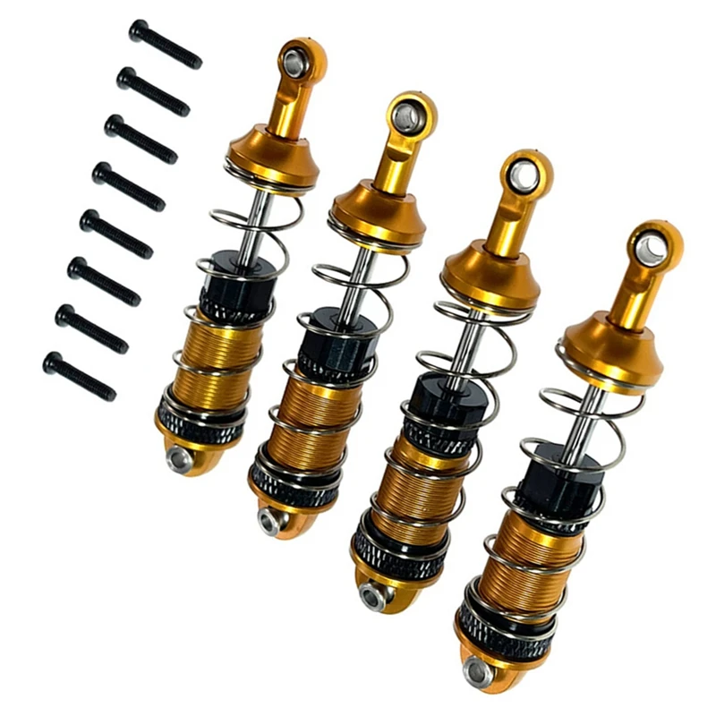 BNVN-4 шт. передний и задний масляный амортизатор из сплава для MJX 16207 16208 16209 16210 H16 H16BM 1/16, детали для обновления радиоуправляемого автомобиля