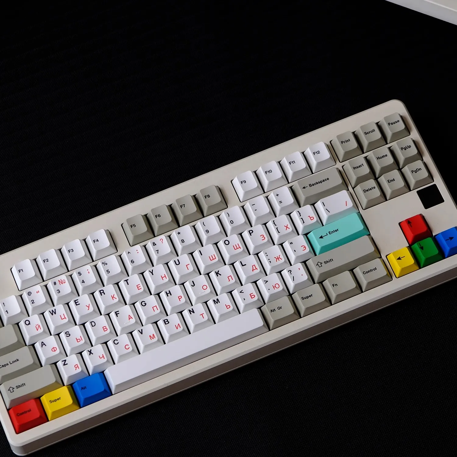 

Retro Russian/Arabic Theme Keycap Set PBT Dye Cherry Profile Keycaps Customized Gameing Keycaps for Mechanical Keyboard PC Gift
