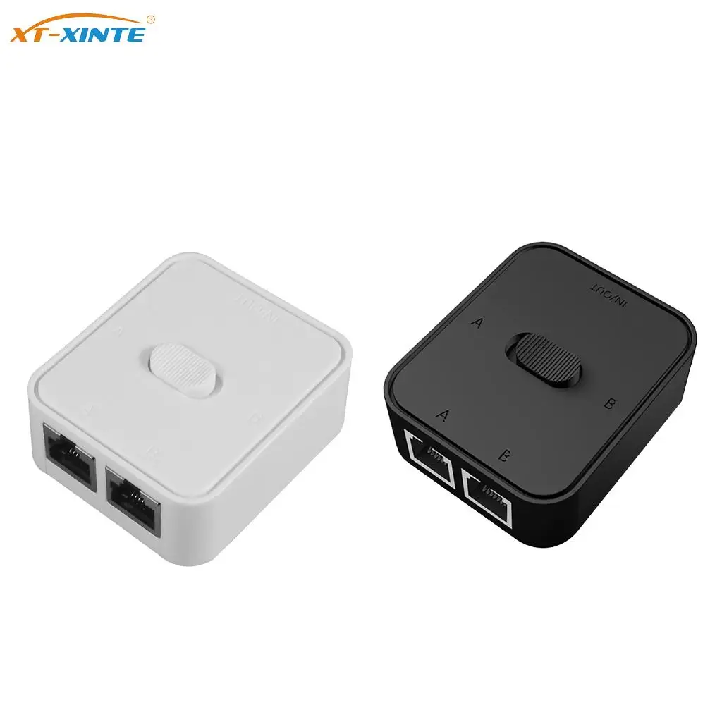 

2 Port RJ45 LAN CAT6 Network Switch Selector 1000Mbps 2 In 1 Out/1 In 2 Out Internal External Network Switcher Splitter