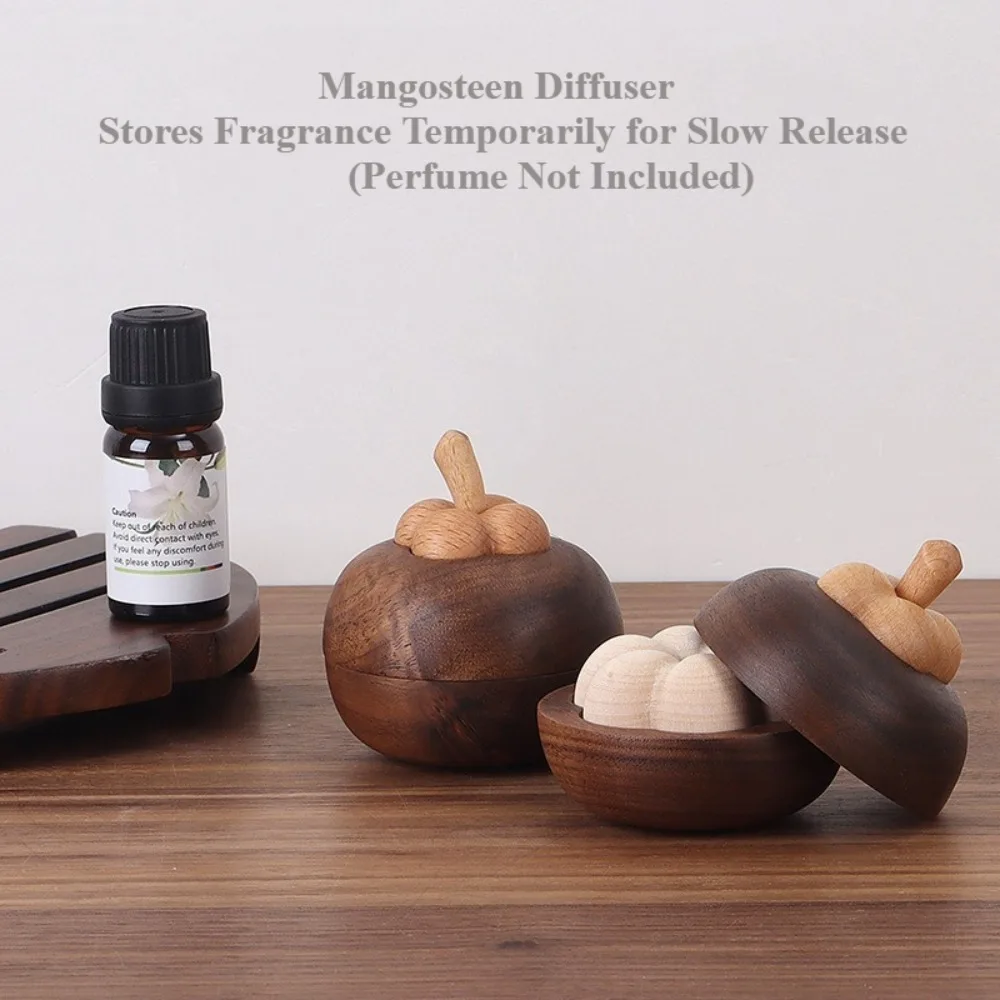 

Fragrance Diffuser Black Walnut Solid Wood Aromatherapy Decor Home Decorative Flameless Scent Diffuser Living Room Decoration