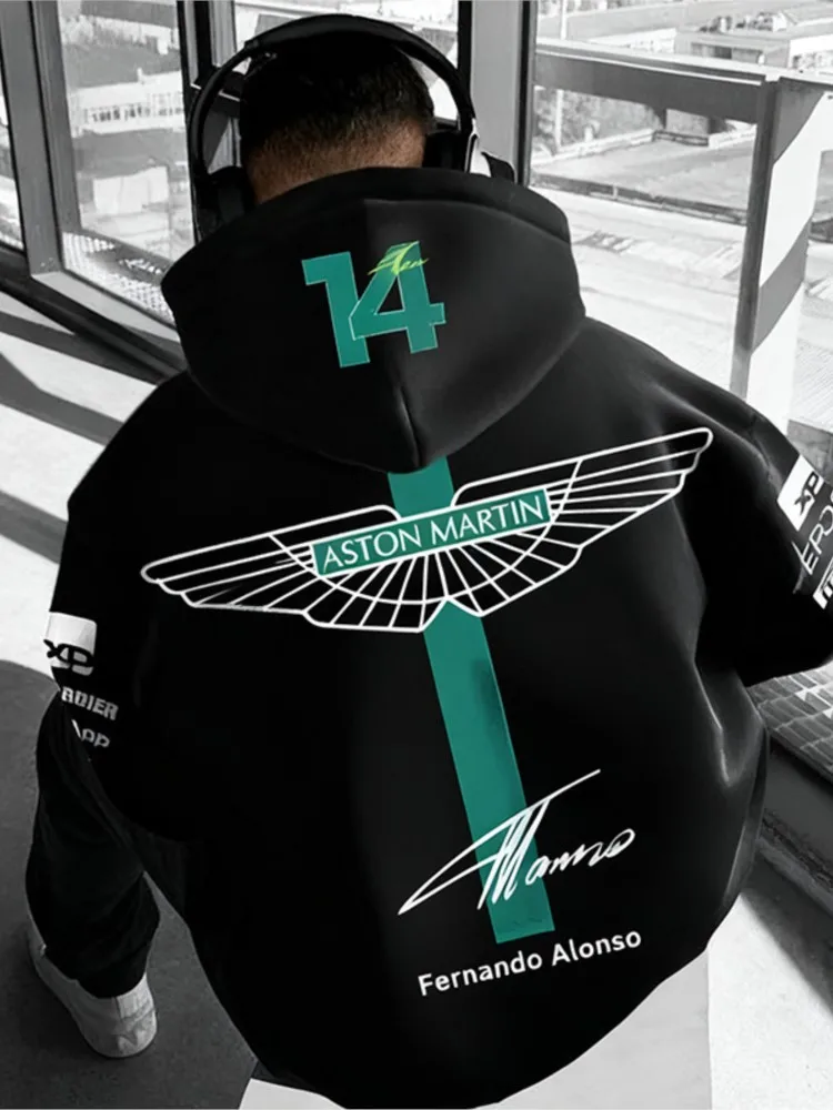 AliExpress NONE Fashion Print Hooded Sweatshirt Racing Cycling Suit Spring Autumn Casual Coat For Aston Martin DB S 11 X 9 Virage Rapide One-77