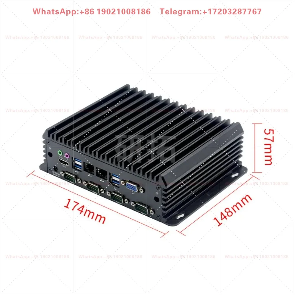 I3i5i7 8/10th generation fanless industrial computer, dual network 485 multi COM port industrial computer