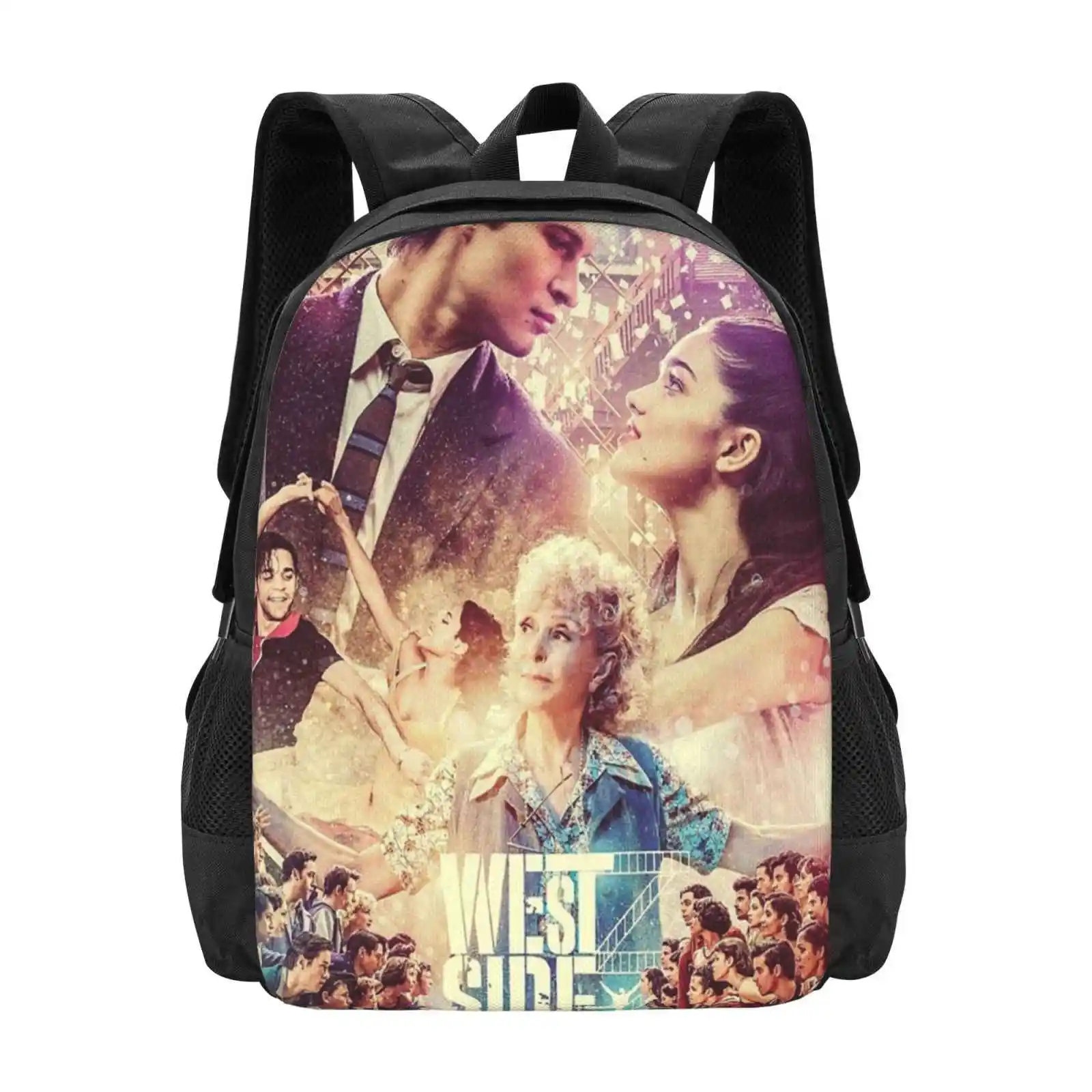 West Side Story 2021 Hot Sale Backpack Fashion Bags Vintage Band West Side Story Movie West Side Story 2021 Steven Spielberg