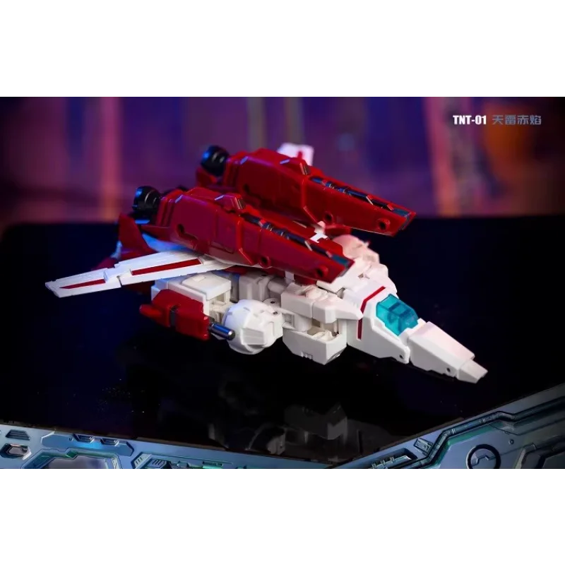 Fábrica de ferro original TNT-01 Auto Man Transformação Guochuang Mecha Tianhuo Nave Espacial KO Amplificação Figura de ação