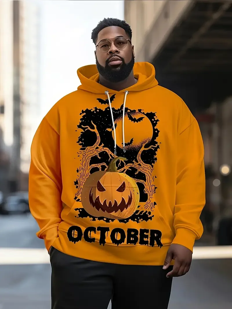 مضحك هالوين موضة اليقطين ثلاثية الأبعاد الجرافيك هوديس البلوز الرجال النساء البلوز الهيب هوب كول هوديس ملابس الشارع عادية هودي #6