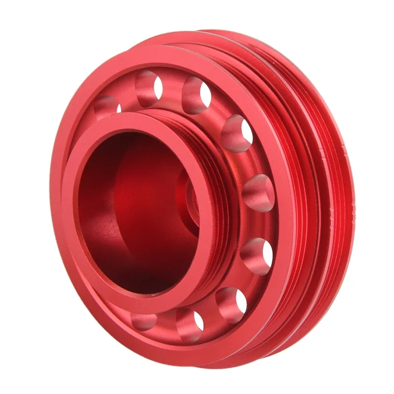 

Red/Purple Racing Light Weight Aluminum Crankshaft Pulley for Honda Civic SOHC D15 D16 1992-1995 Del Sol 1993-1995