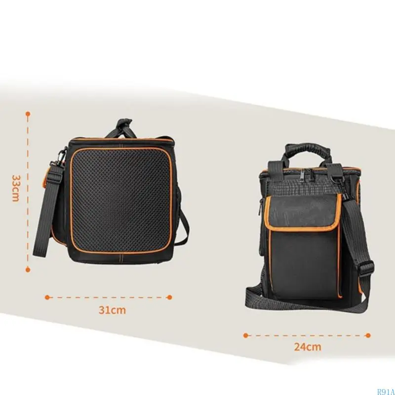 R91a Shock Duty Shock -Resean Travel Case Организаторы для Partybox2 Speaker с многоцелевыми отсеками для хранения