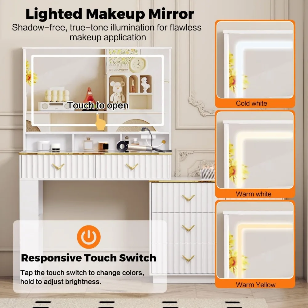 تحتاج إلى مكتب المكتب المنزلي مقاس 47 بوصة - طاولة كمبيوتر قابلة للطي مع شهادة BIFMA، محطة عمل طاولة الكمبيوتر مثالية f