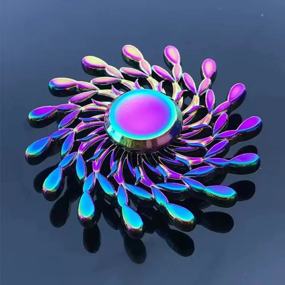 Dragon Wings Hand Spinner Low Noise Alloy Metal Rainbow Finger Spinner Anti Pressure Anti-Anxiety Fingertip Gyro Children