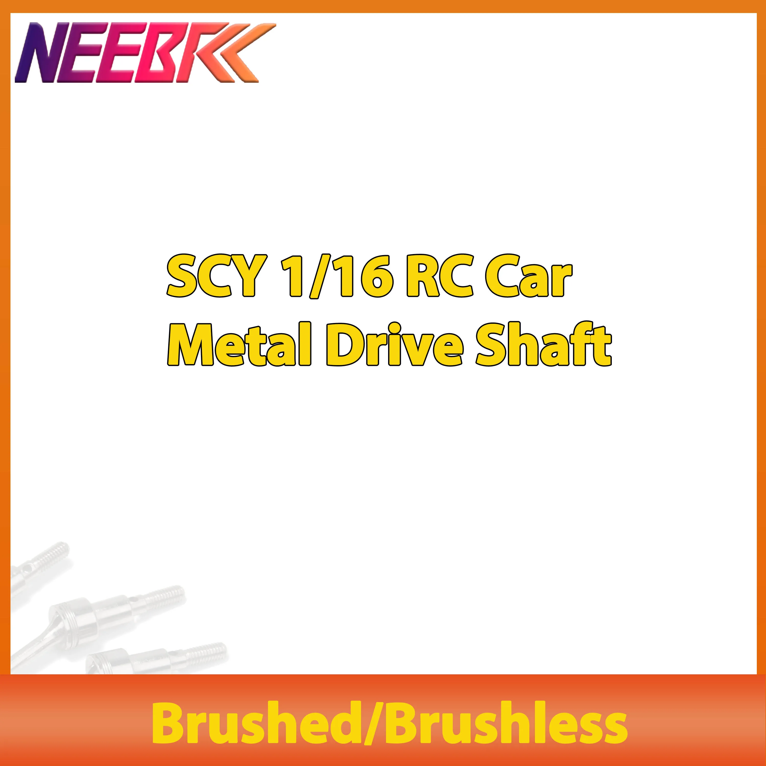 RC Car Metal Drive Shaft Brushed / Brushless CVD Driveshaft Set Hex Socket Nuts Kit for SCY 16101 16102 16103 16201 DIY Parts
