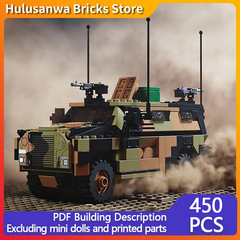 

Australian Armored Vehicle Model MOC Building Bricks War Equipment Modular Technology Gifts Holiday Assemble Children Toys Suit