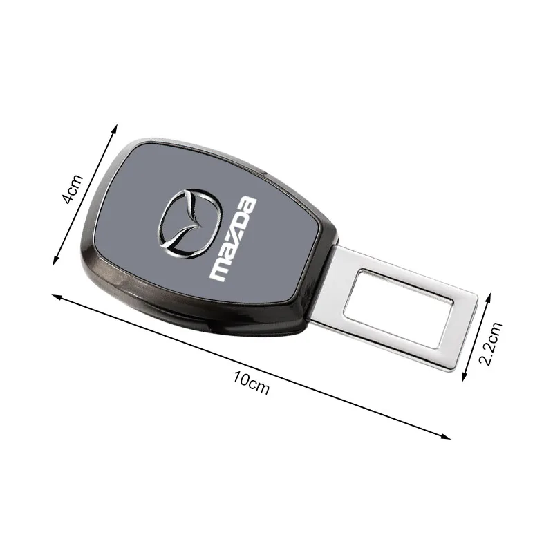 Car Metal Seat Belt Clip Extender Safety Seatbelt Lock Buckle for Mazda Atenza Axela MX30 MX5 RX8 RX7 CX30 CX3 CX9 Valve Stems