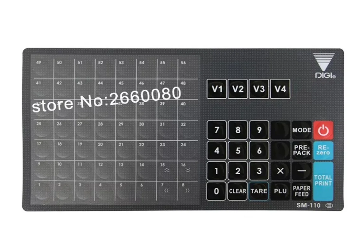 10 комплектов SM100 Sm110 клавиатура/клавиатура/накладка и схема Sm-100 для электронных весов Digi Sm100PCS PLUS, английская версия