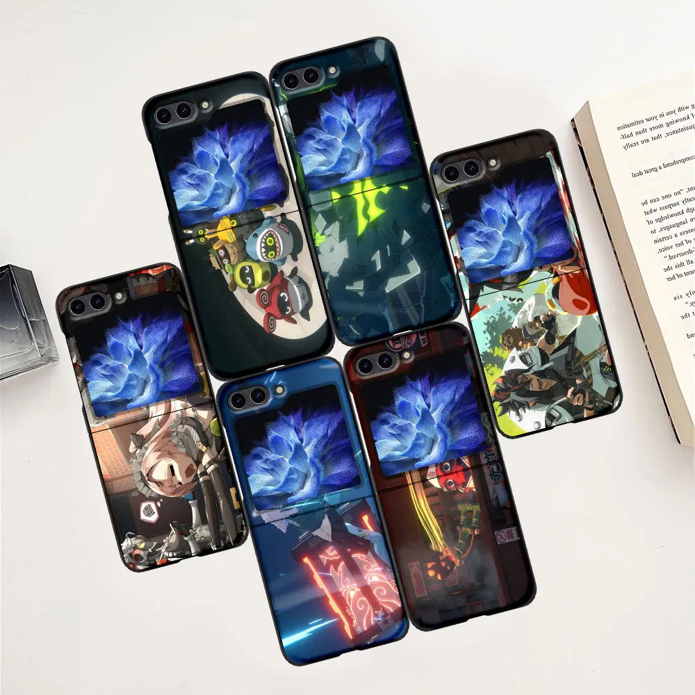 Zenless Zone Zero Mobile Games Case for Samsung Galaxy Z Flip6 Flip5 PC Black Phone Cover Z Flip 5 6 Hard Coque Zflip6 Zflip5