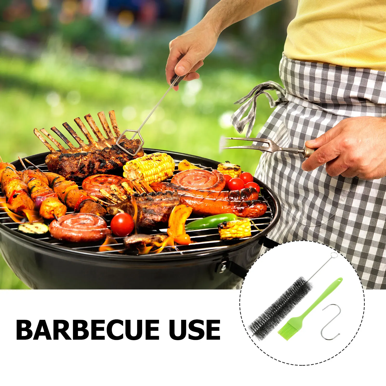 

1 set Stainless Steel Smoker Tube Set BBQ Accessories Durable Material Smoke Diffusion Flavor Enhancement Barbecue Meat Fish