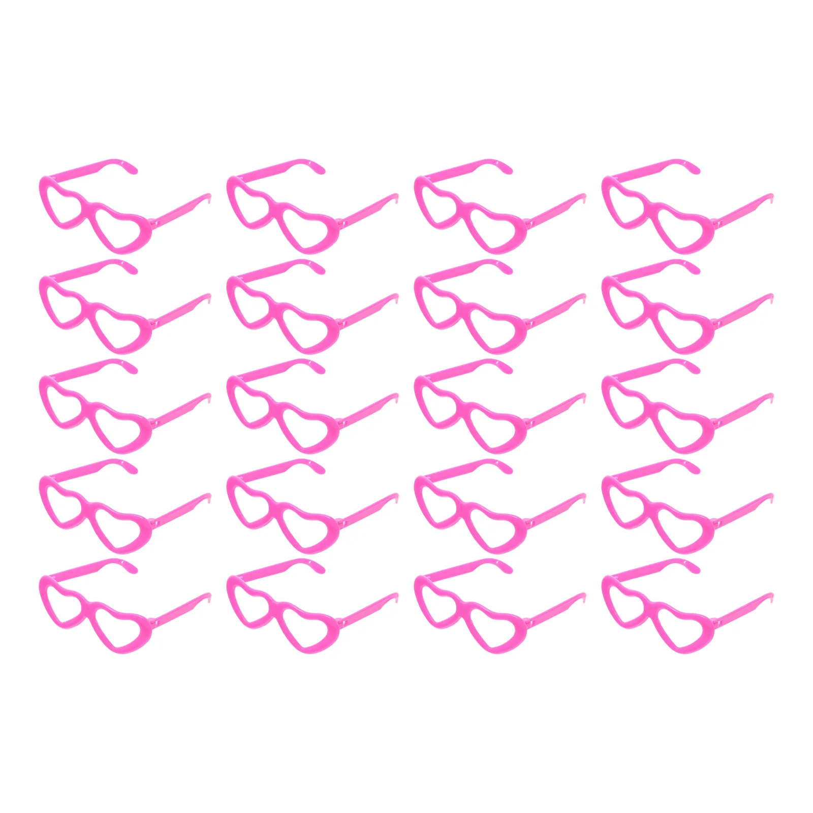 

20 Pcs Dollhouse Dolls Glasses Costume Decor Props Accessories Heart Sunglasses