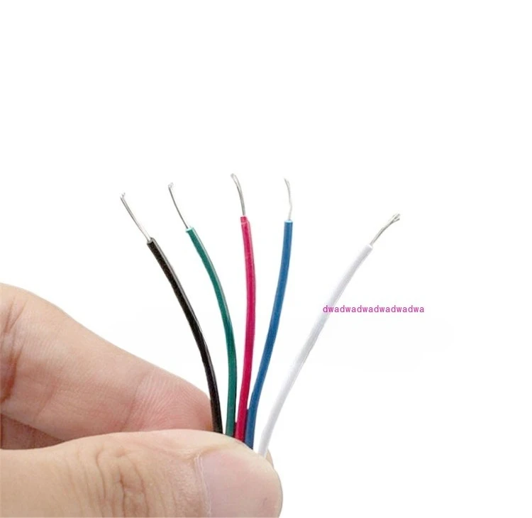 

22 #RGBW light strip extension cable 5-core cable, amplifier, extension cable, black, green, red, blue and white