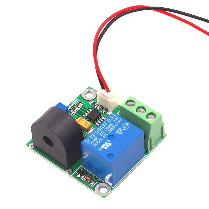 Free shipping  5V 12V 24V 0-5A AC Current Detection Sensor Module 5A Switch Output Sensor Module