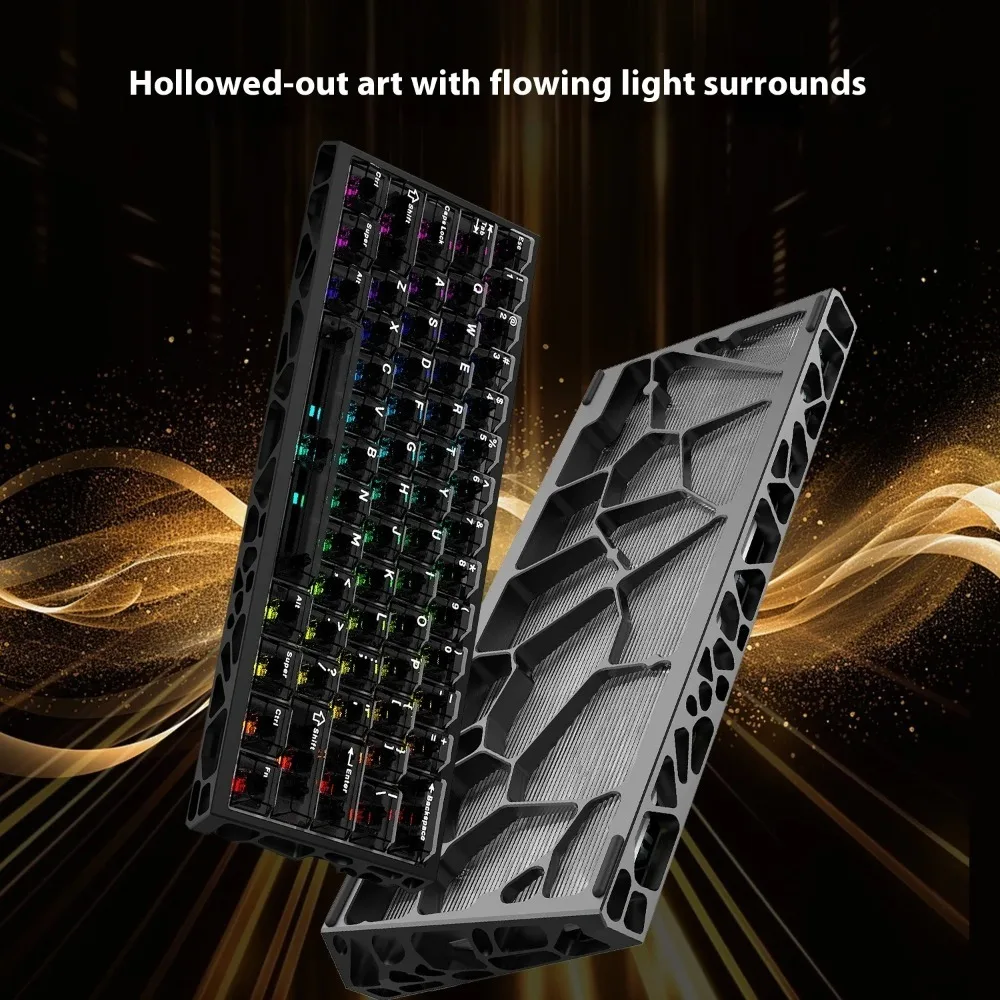 

GANSS G61-MAG HE Magnetic Keyboard Hot Swap Wired Aluminum Hollow RT0.01 Gamer Keyboard RGB 8K Low latency Gaming Accessories