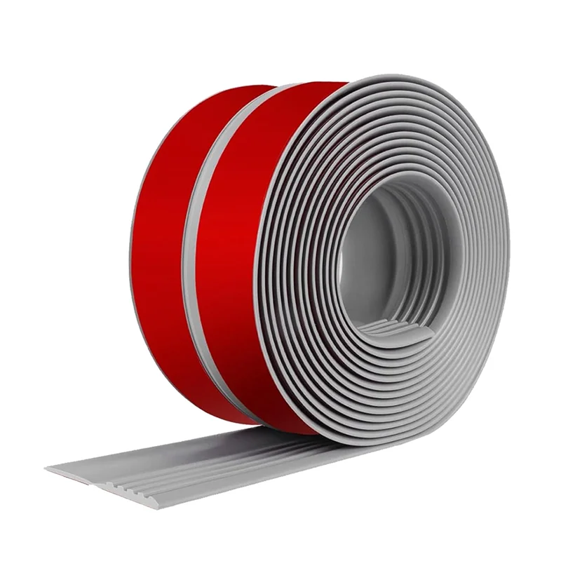AT02-Stair Edge Trim Self Adhesive Stair Nosing Molding Trim Non-Slip Rubber Nose For Indoor Outdoor Use