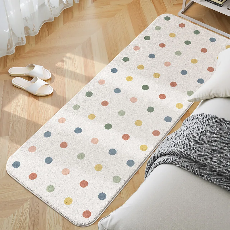 Japanese Style Lamb Wool Rug, Dense Plush Carpet for Bedside Living Room, Ultra Soft Warm Floor Mat, Bedroom Decor Home Carpet