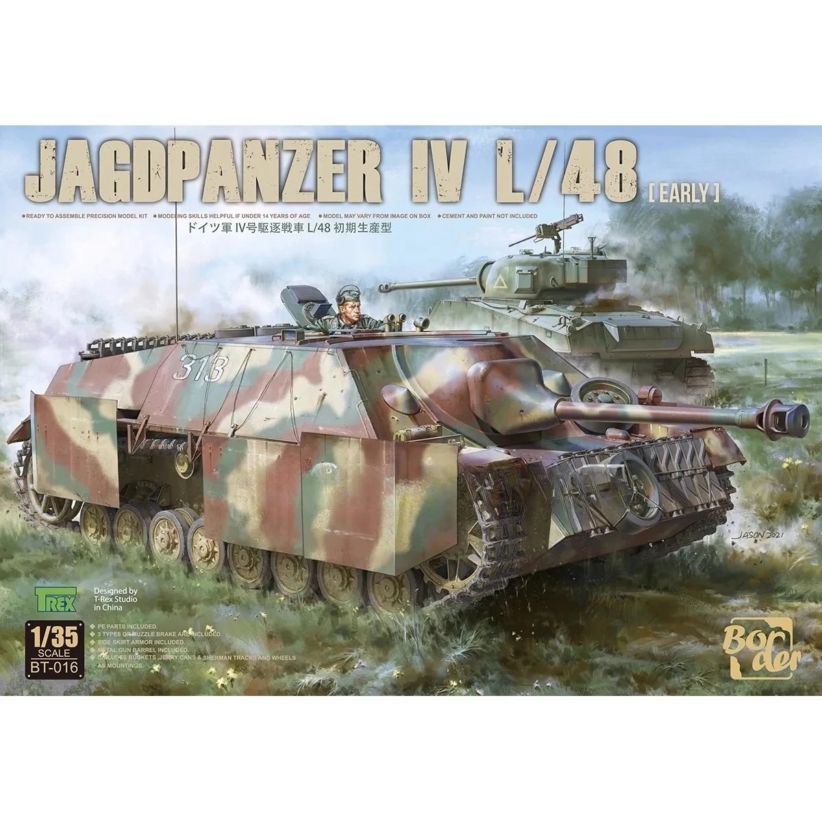 

Border Model Building Kits 1/35 BT-016 German JAGDPANZER IV L/48 [Early] for Military Model Hobby Collection