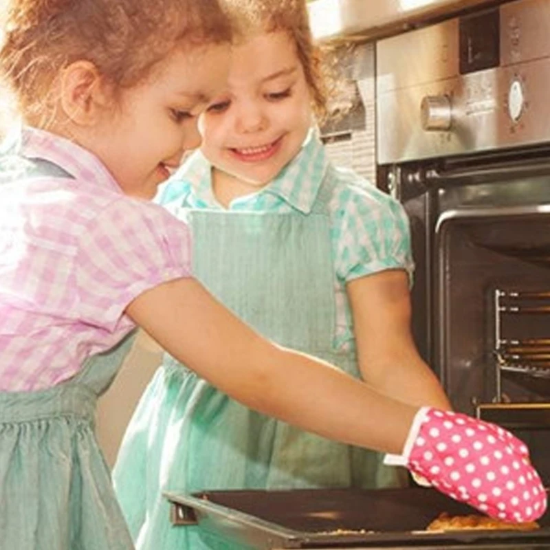 Toddler Baking Cooking Role Play Costume Set Cartoon Apron Kitchen Chefs Play Toy 15UB