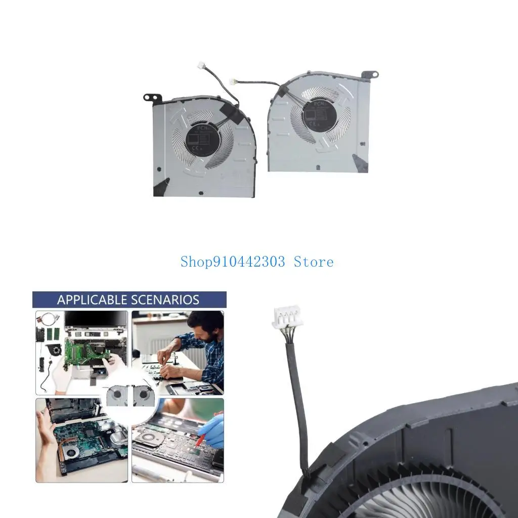L4MD Laptop CPU Fan Replacement Easy Installs Low Noise For Gaming 3-15 IAH7