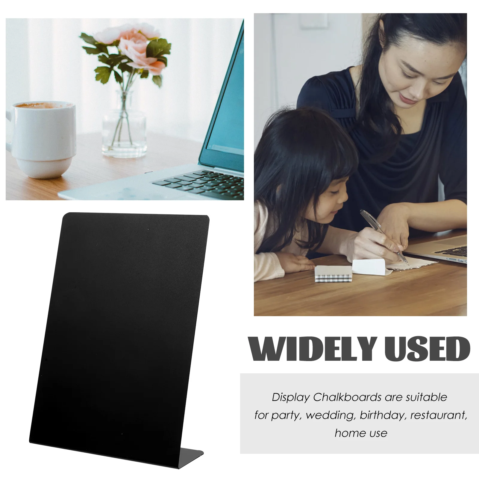 

4pcs Mini Chalkboards Price Boards for Restaurant Menu Signs Party Buffet Food Labels Display Easel Drawing Blackboards