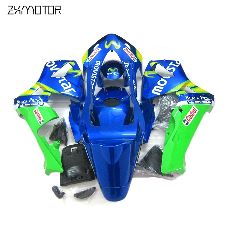 New Hot Sale Mold Motorcycle Fairing kits for Honda CBR600RR F5 2003 2004 green blue fairings set cbr 600 rr f5 03 04 02