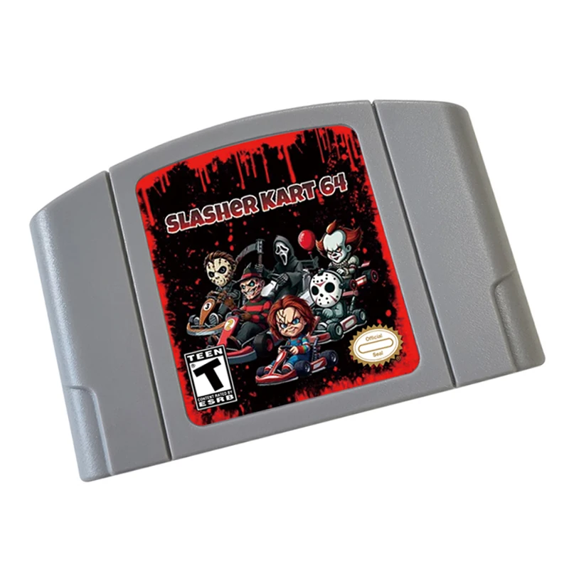 

SlasherKartv3Final 64 BIT Video Game Cartridge US Version For N64 Game Console