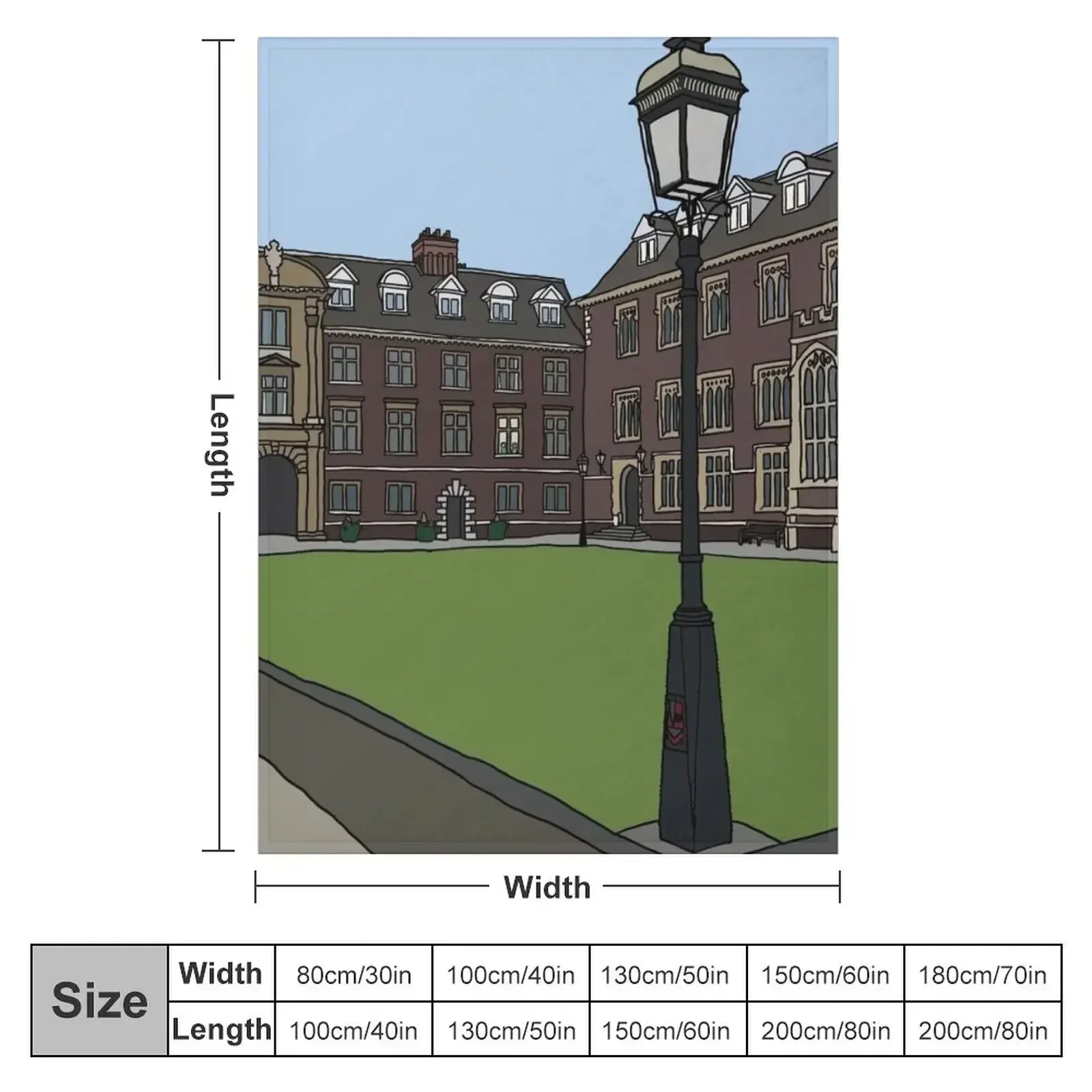 St Catharine's College - Strugletown || Cambridge struggles Throw Blanket Soft Custom Retros christmas gifts Polar Blankets