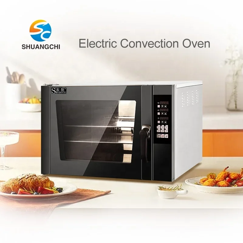 4 Layers Baking Pizza Machine Counter Top Bakery Built-in Ovens Electric Commercial Convection Oven For Restaurant