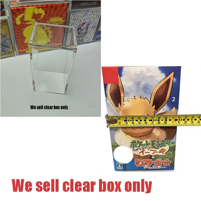 For  Switch - Let's Go  Edition Acrylic Display Case for  GO Style Game Protection box