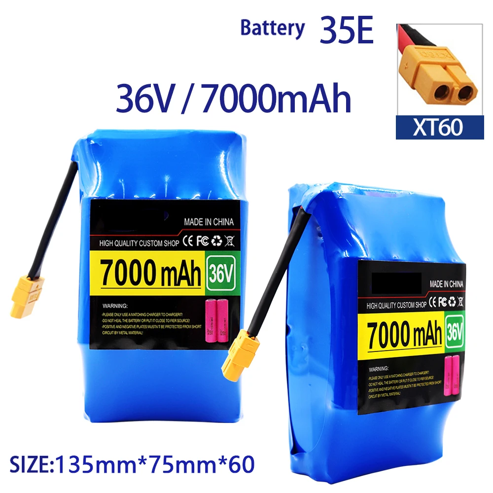 

10S2P 36V Replacement Li-ion Battery for Electric Self Balancing Scooter HoverBoard Unicycle with Capacity 4.4Ah/7Ah