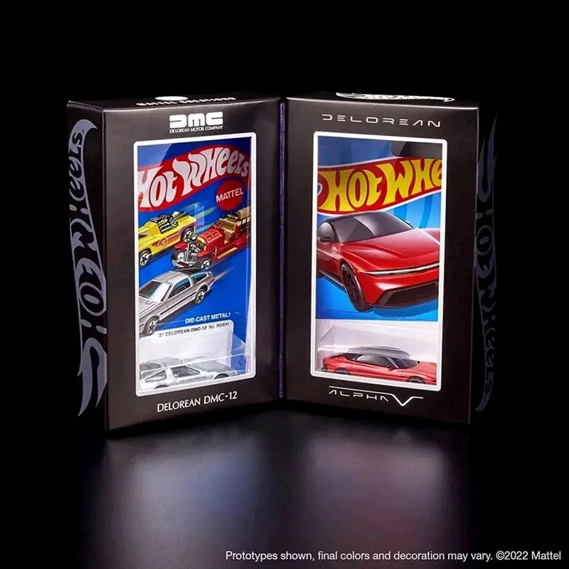 Hot Wheels 2023 RLC DeLorean DMC-12 & Alpha5 Collector Set 1/64 Scale Diecast Car Toy HRG98