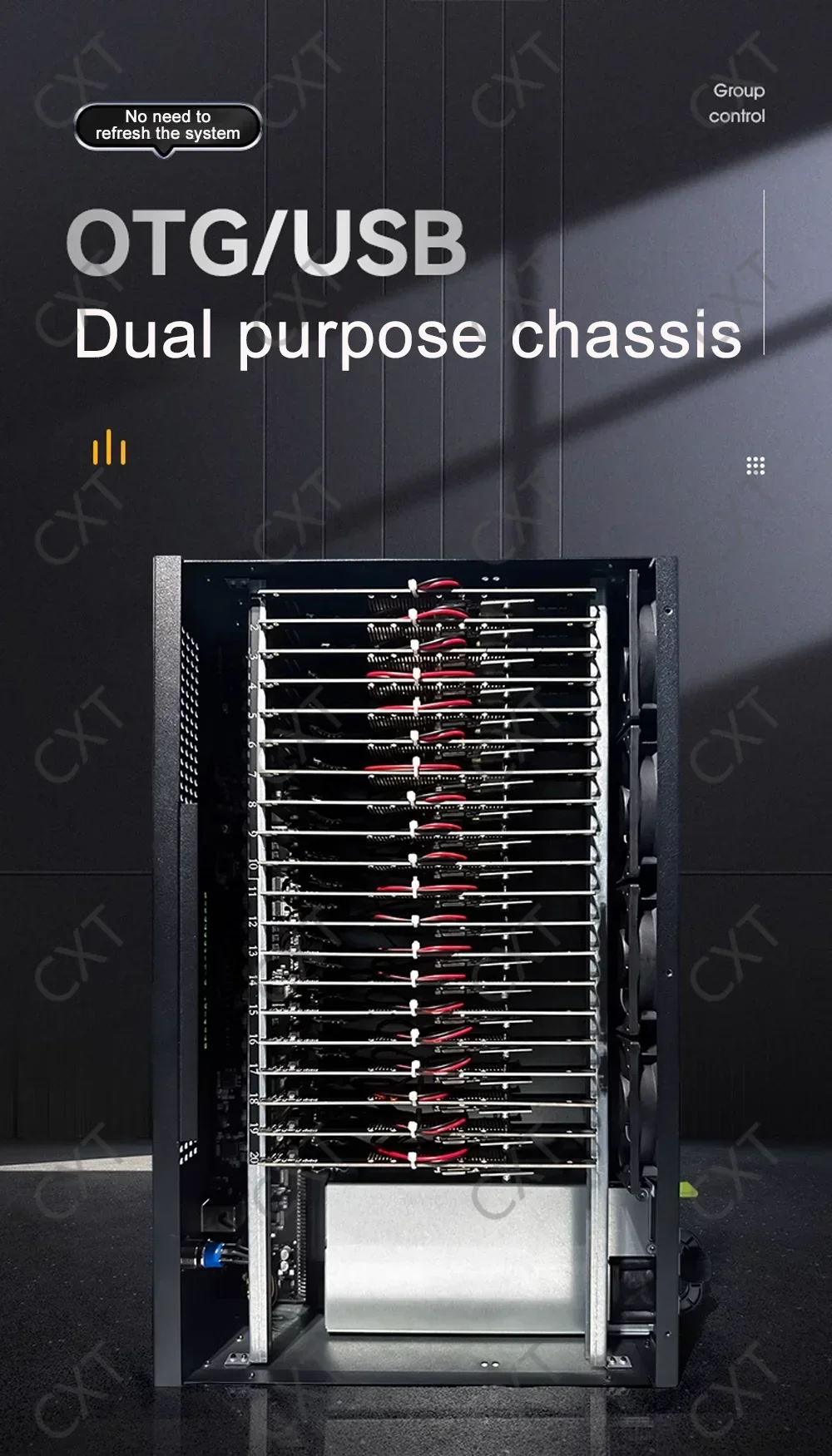 Hot Selling BOX PHONE FARM Integrate 20 PCS Mobile Phone Motherboards Into ONE Case PHONE FARM Box MOTHERBOARD RIG factory
