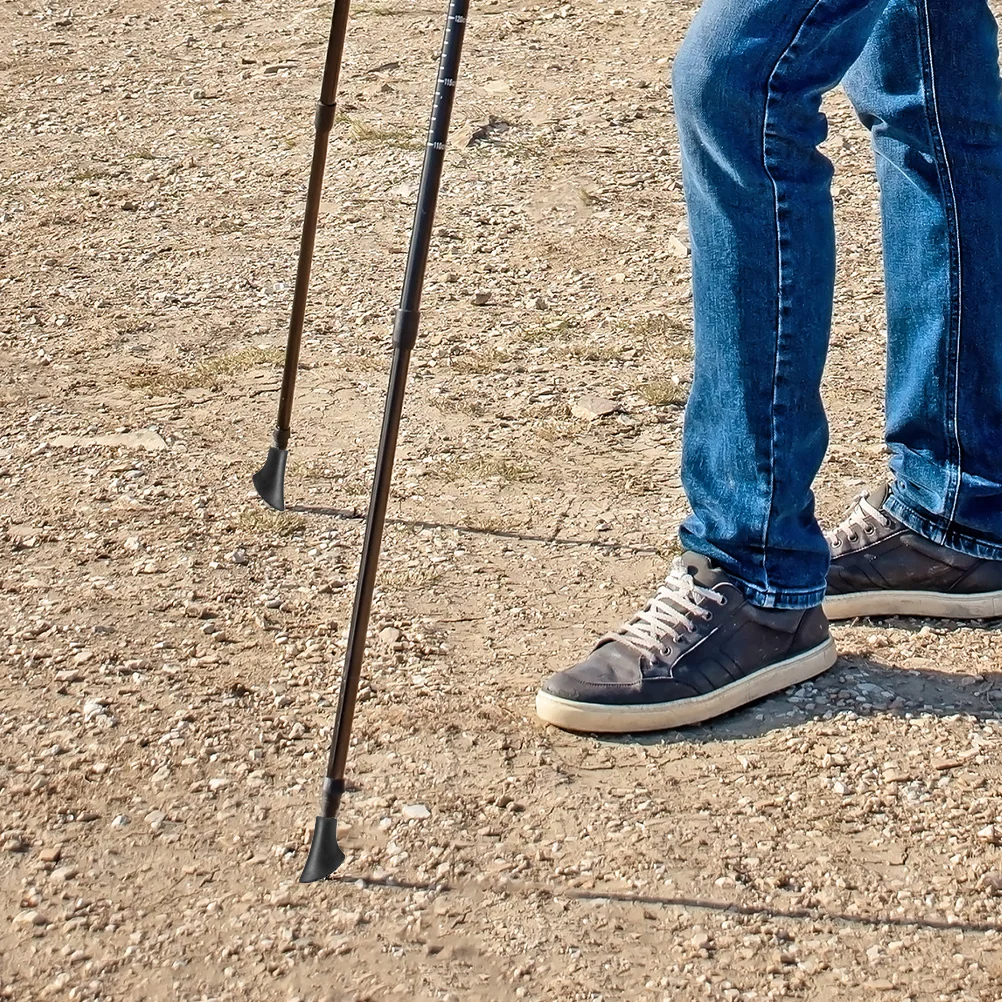 

20Pcs Anti-Skid Cane Tips Replacement Plastic Walking Pole Tips Durable Crutch Feet Covers for Hiking Trekking Pole Protectors