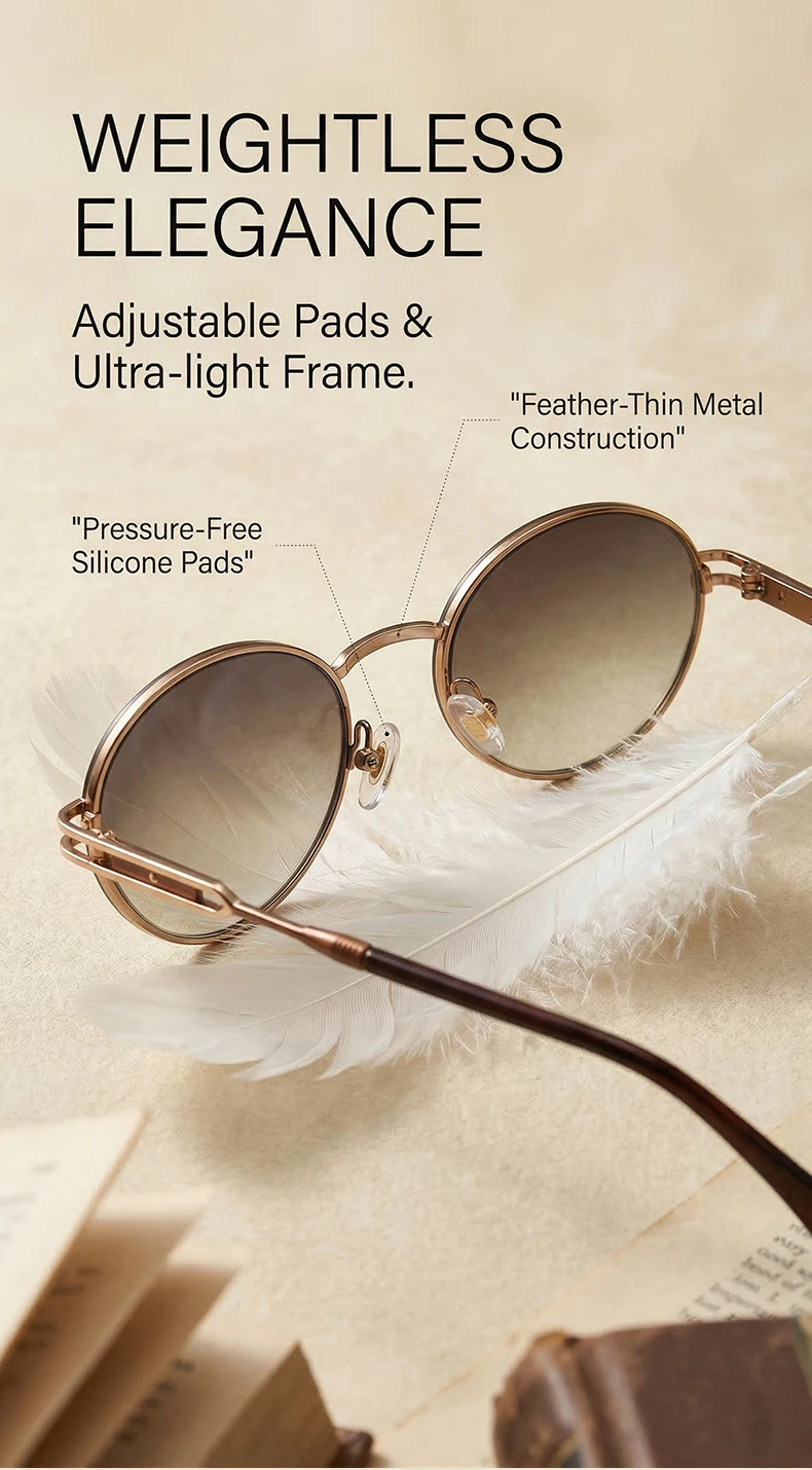 Kleine ovale Steampunk-Sonnenbrille aus Metall für Damen 2026 – Luxusmarke, Vintage Punk Sonnenbrillen für Damen, modische UV400-Schutzbrillen – Detail 6