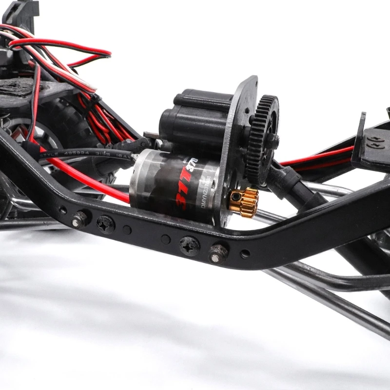 محرك التحكم عن بعد 370 محرك ناعم عزم دوران عالي 31T سهل التركيب للمركبات والقوارب المصقولة #4