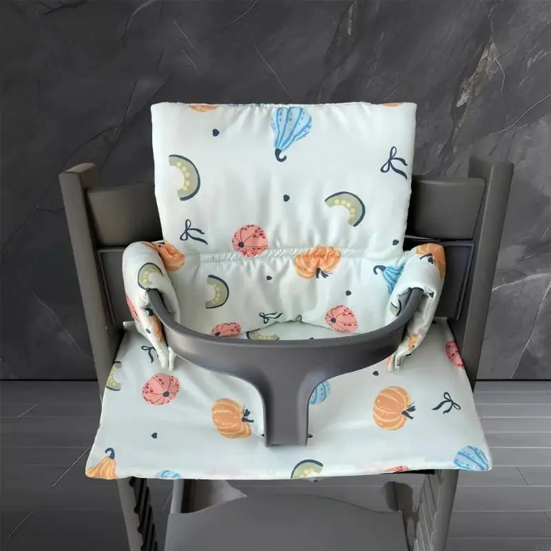 J2HD 人間工学に基づいた幼児ダイニングチェアパッド防塵背もたれシートクッション通気性