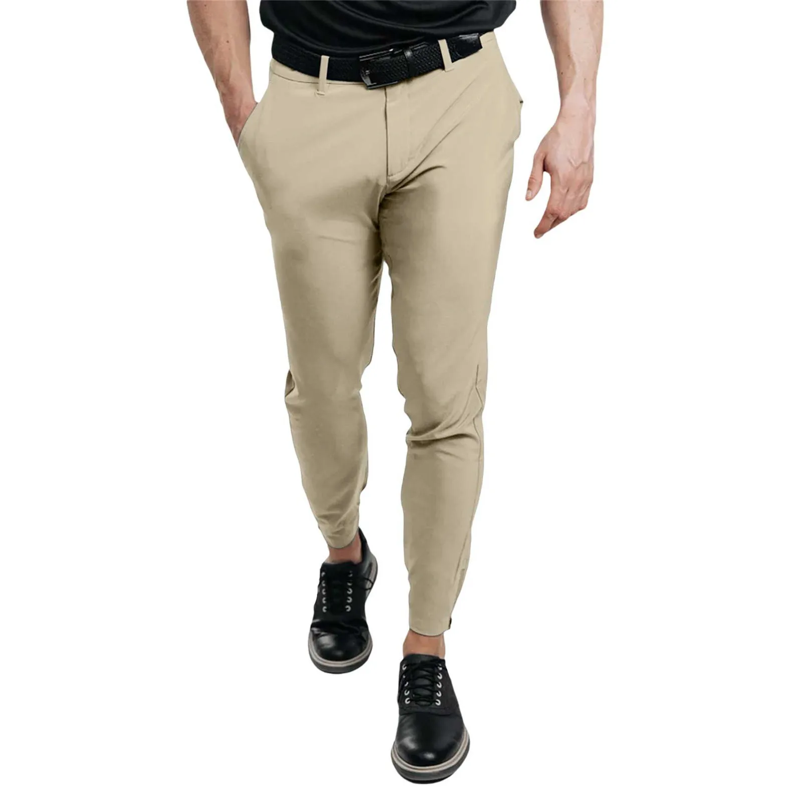 

Solid Color Stretch Skinny Men Casual Pants Tight Pocket Business Daily Slim Fit Man Trousers Y2k Clothes Pantalones Gym Work