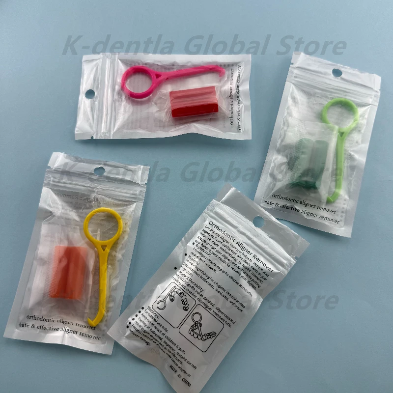 42 Sets Invisible Braces Aligner Remover with 2 Chewies Dental Orthodontic Kit for Teeth Alignment Oral Care