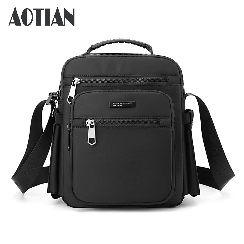 AOTIAN Casual Men's Shoulder Crossbody Bag Boys Travel Messenger Bag Tote Male Oxford Business Handbag Man Stylish Bolsa