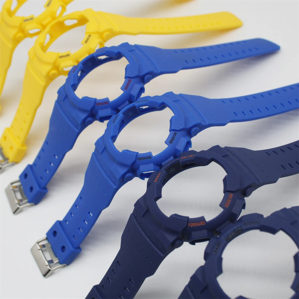 Matte Integrated set Strap Watchband for Casio G-SHOCK GA100 GA110 GA120 GA140 Waterproof Watch Band Straps and Cases