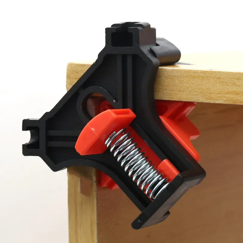 4 Stück 90 ° Rechtwinklige Klemmen Befestigungsclips Bilderrahmen-Eckklemme Holzbearbeitungs-Handwerkzeug Möbelreparatur Foto-Verstärkung – Detail 4